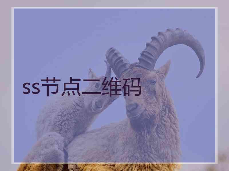 ss节点二维码 ss节点二维码