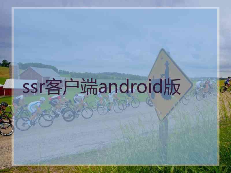 ssr客户端android版
