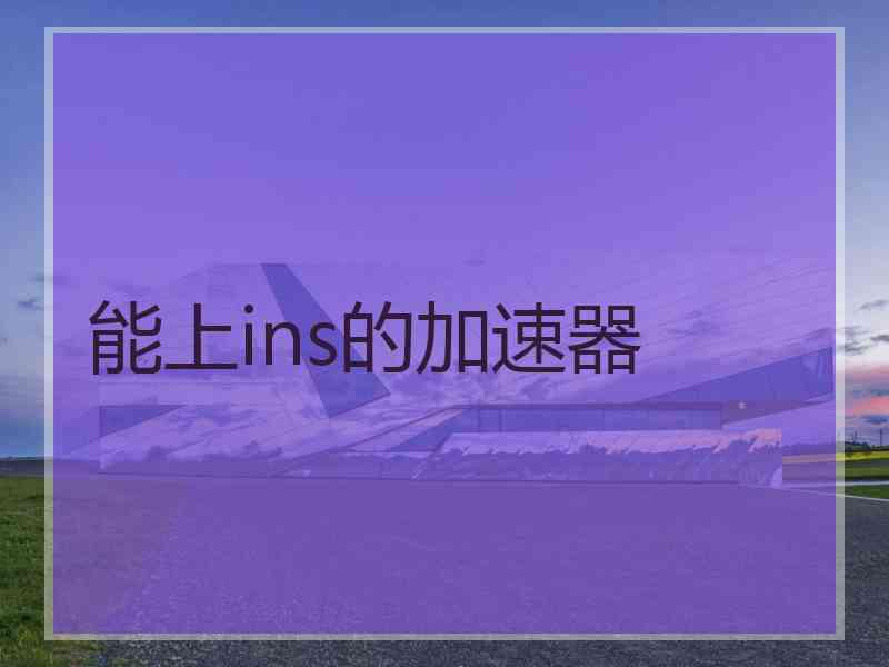 能上ins的加速器