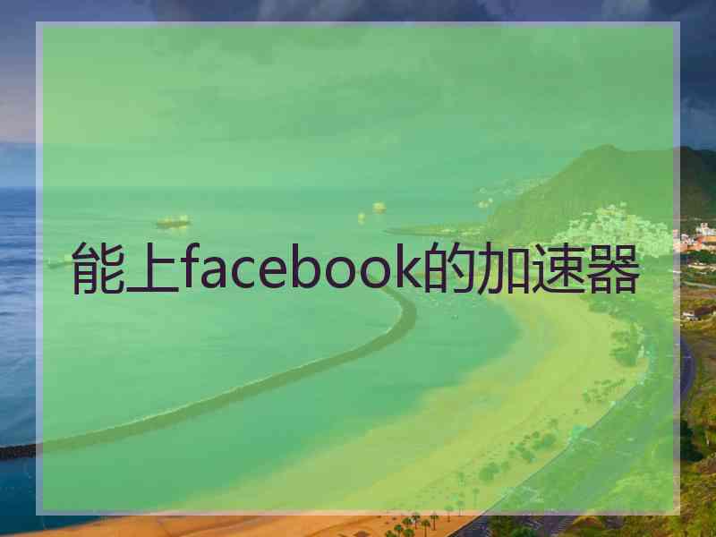 能上facebook的加速器