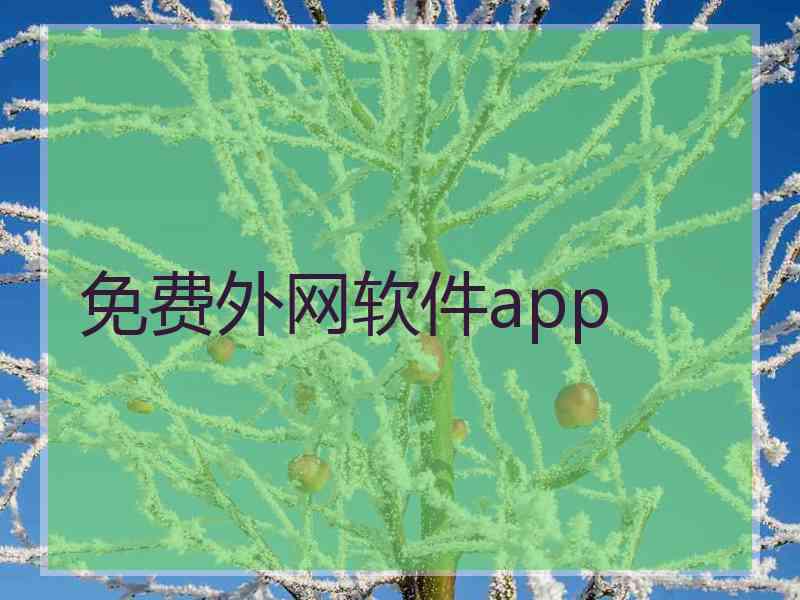 免费外网软件app