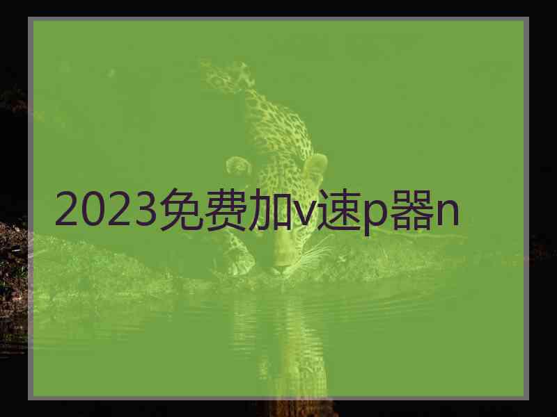 2023免费加v速p器n
